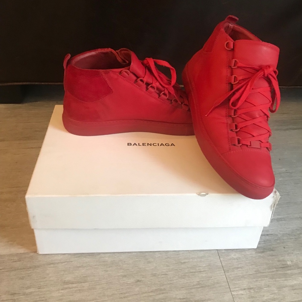 Balenciaga Red Arena Sneakers